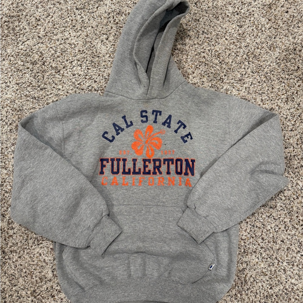 Russell Athletic Gray Cal State Fullerton Hoodie